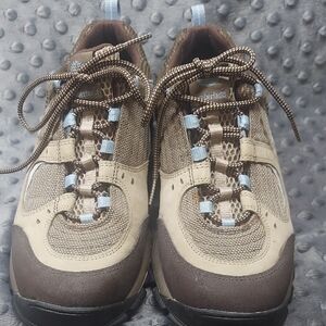 Timberland Womems Fastpack Brown Hiking Trail Shoes Sz 8.5  #69645